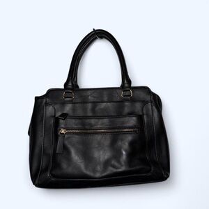 Elegant Black Leather Handbag